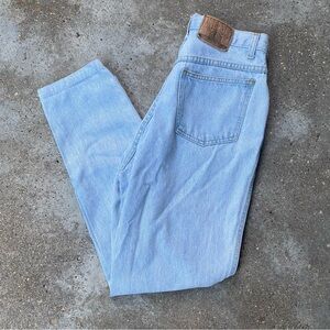 Vintage 90s Authentic Paris sports club lightwash blue denim jeans high waisted